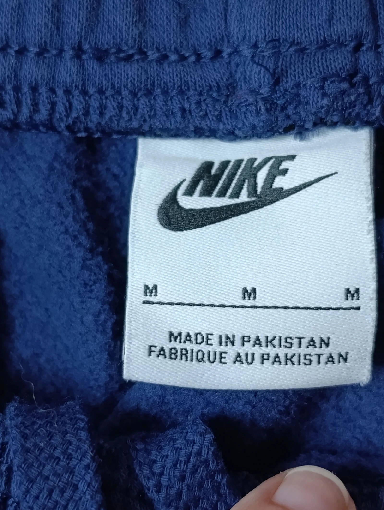 🔥 Pantalones de jogging azul marino de Nike con cinta lateral con logo repetido, ropa de calle vintage, ropa deportiva, talla M 🔥 – photo 5